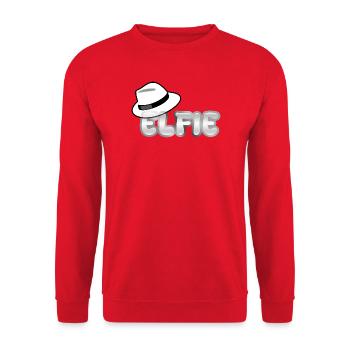 First name Elfie - Unisex Sweatshirt - red - Front - Alina (178cm) & Michal (187cm)