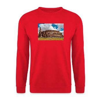 Le Colisée sous le soleil - Sweat-shirt Unisexe - rouge - Devant - Alina (178cm) & Michal (187cm)
