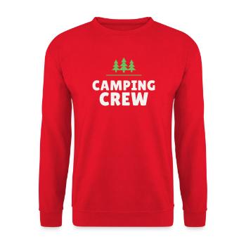 Camping Crew Camping Nature Team Friends Outdoor - Unisex Sweatshirt - red - Front - Alina (178cm) & Michal (187cm)
