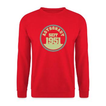 1951 - Unisex Sweatshirt - red - Front - Alina (178cm) & Michal (187cm)