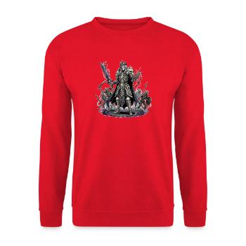 Puissant Chevalier de la Mort - Sweat-shirt Unisexe - rouge - Devant - Alina (178cm) & Michal (187cm)
