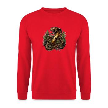 Cobra du désert et son compagnon - Sweat-shirt Unisexe - rouge - Devant - Alina (178cm) & Michal (187cm)