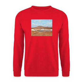 Parcelles de sel du désert - Sweat-shirt Unisexe - rouge - Devant - Alina (178cm) & Michal (187cm)