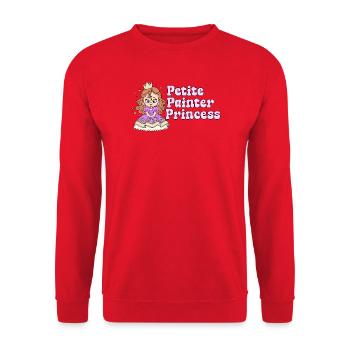 Idée cadeau Artist Graphic Petite Painter Princess - Sweat-shirt Unisexe - rouge - Devant - Alina (178cm) & Michal (187cm)