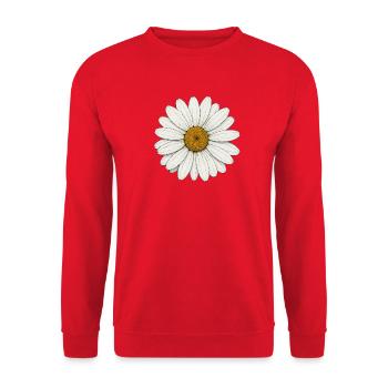 Daisy Vintage Style - Sweat-shirt Unisexe - rouge - Devant - Alina (178cm) & Michal (187cm)