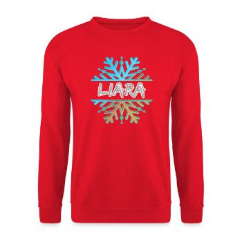 Liara - Sweat-shirt Unisexe - rouge - Devant - Alina (178cm) & Michal (187cm)