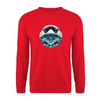 Reve de Fuji - Sweat-shirt Unisexe - rouge - Devant - Alina (178cm) & Michal (187cm)