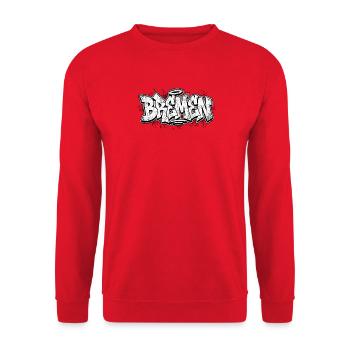 Hip Hop graffiti de Brême - Sweat-shirt Unisexe - rouge - Devant - Alina (178cm) & Michal (187cm)
