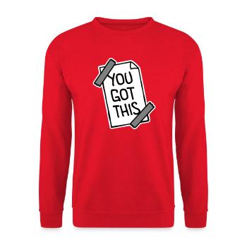 You Got This Motivational Inspirational Quote - Unisex Sweatshirt - red - Front - Alina (178cm) & Michal (187cm)