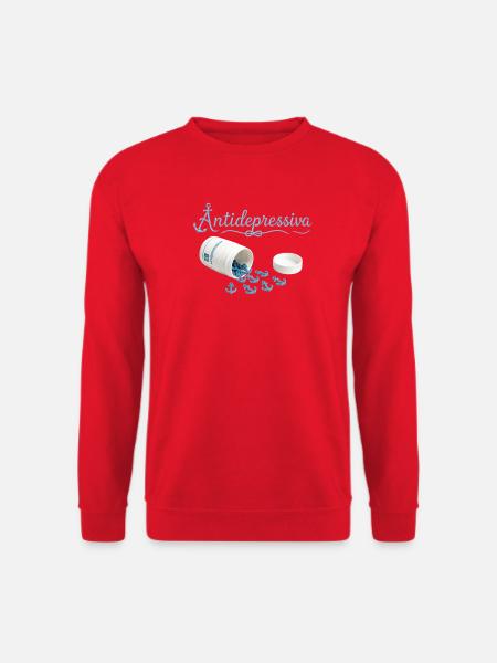 Anker-Antidepressiva Design - Unisex Pullover - Rot