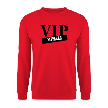 Membre VIP - Fête du Club pour Personnes Très Importantes - Sweat-shirt Unisexe - rouge - Devant - Alina (178cm) & Michal (187cm)
