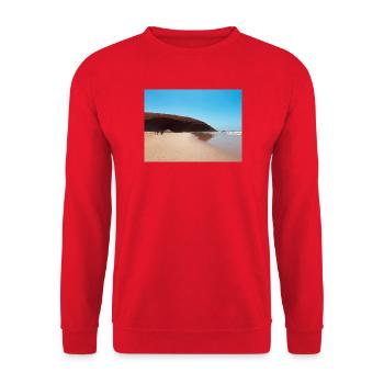 Red Rock Beach - Unisex Pullover - Rot - Vorne - Alina (178cm) & Michal (187cm)