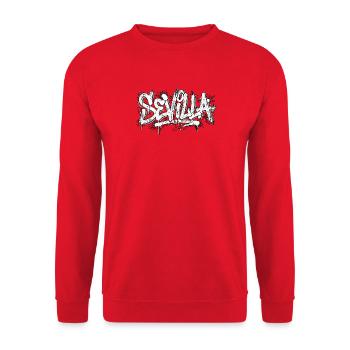Hip Hop graffiti de Séville - Sweat-shirt Unisexe - rouge - Devant - Alina (178cm) & Michal (187cm)