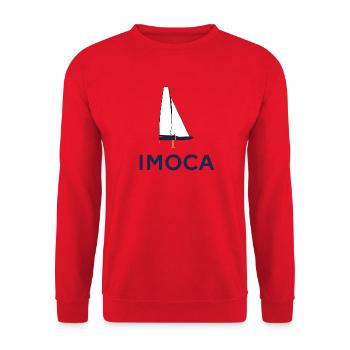 IMOCA – Passion Voile et Course au Large - Sweat-shirt Unisexe - rouge - Devant - Alina (178cm) & Michal (187cm)