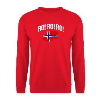Norvège des fjords Norge Navire scandinave ro-viking - Sweat-shirt Unisexe - rouge - Devant - Alina (178cm) & Michal (187cm)