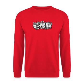 Kleinmachnow Berlin Graffiti Oldschool Hip Hop - Sweat-shirt Unisexe - rouge - Devant - Alina (178cm) & Michal (187cm)