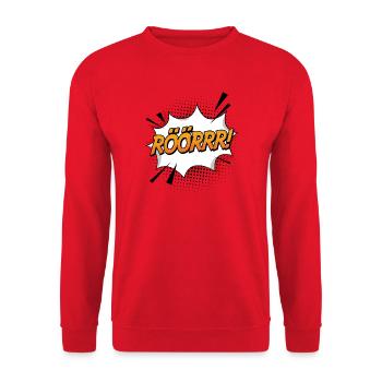 Rrööörrr - Sweat-shirt Unisexe - rouge - Devant - Alina (178cm) & Michal (187cm)