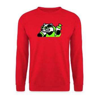 Icône de la rentrée scolaire de Badger Cool - Sweat-shirt Unisexe - rouge - Devant - Alina (178cm) & Michal (187cm)