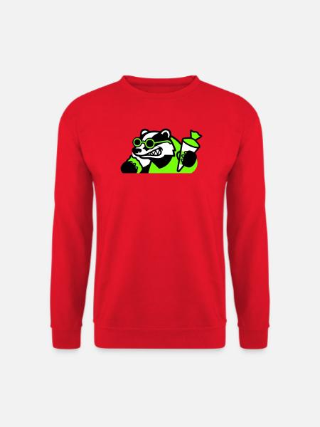 Cool Badger Back to School Icon - Unisex Sweatshirt - red