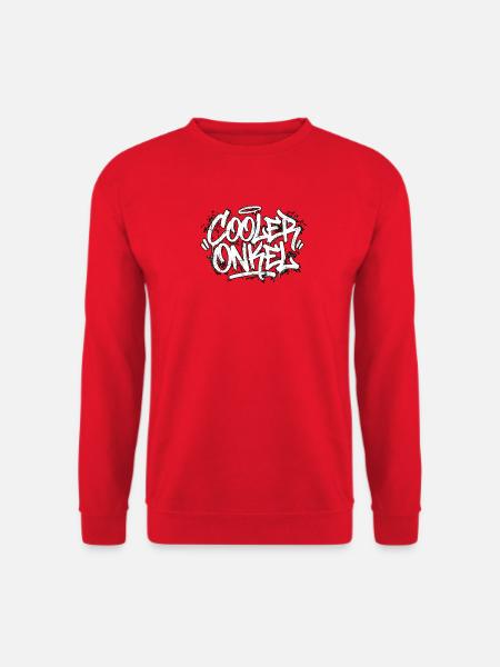 Cool Uncle Handwriting Graffiti - Unisex Sweatshirt - red