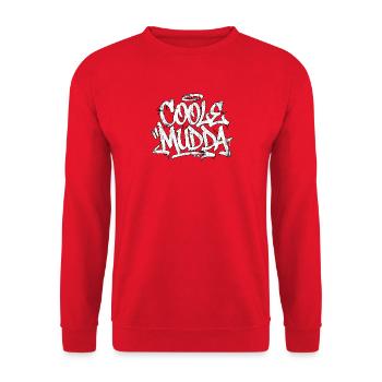 Cool Mom Handwriting Graffiti - Unisex Sweatshirt - red - Front - Alina (178cm) & Michal (187cm)