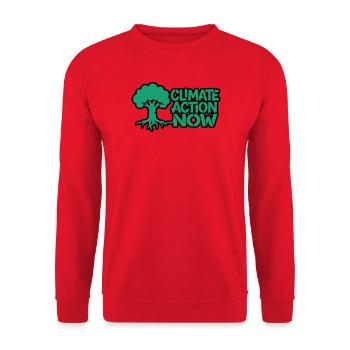 Tree Root Climate Nature Logo - Unisex Sweatshirt - red - Front - Alina (178cm) & Michal (187cm)