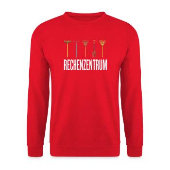 Rechenzentrum Gärtner Garten Gartenarbeit - Unisex Pullover - Rot - Vorne - Alina (178cm) & Michal (187cm)