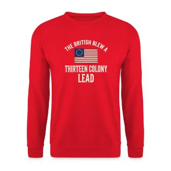 Les Britanniques ont gaspillé une avance le 4 juillet - Sweat-shirt Unisexe - rouge - Devant - Alina (178cm) & Michal (187cm)