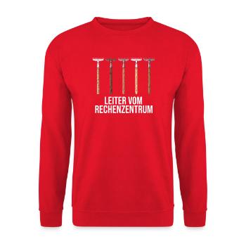 Rechenzentrum Gärtner Garten Gartenarbeit - Unisex Pullover - Rot - Vorne - Alina (178cm) & Michal (187cm)