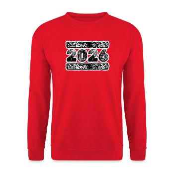 2026 - Sweat-shirt Unisexe - rouge - Devant - Alina (178cm) & Michal (187cm)