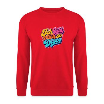 Je me sens tellement disco ! - Sweat-shirt Unisexe - rouge - Devant - Alina (178cm) & Michal (187cm)