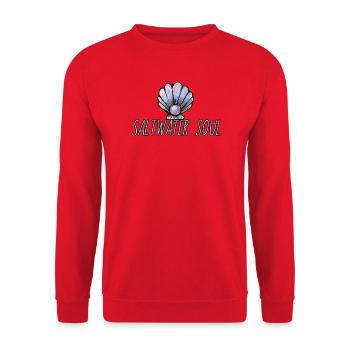 Art de la coquille d’âme salée - Sweat-shirt Unisexe - rouge - Devant - Alina (178cm) & Michal (187cm)