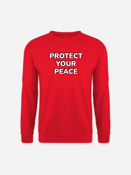 Beschütze deinen Frieden - Unisex Pullover - Rot