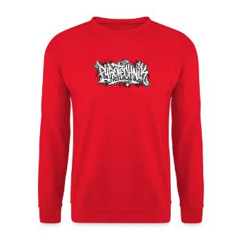 Journée de l’écriture du graffiti pyrotechnique - Sweat-shirt Unisexe - rouge - Devant - Alina (178cm) & Michal (187cm)