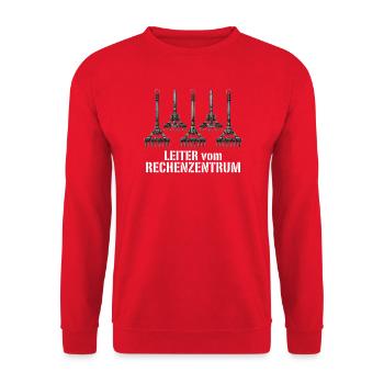 Rechenzentrum Design Gartengeräte Rechen Leiter - Unisex Pullover - Rot - Vorne - Alina (178cm) & Michal (187cm)
