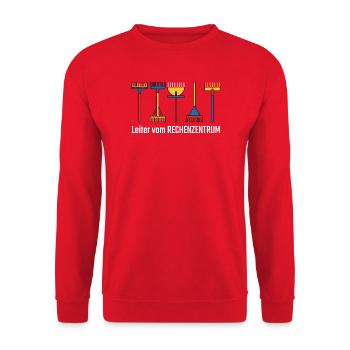 Rechenzentrum Gärtner Garten Gartenarbeit - Unisex Pullover - Rot - Vorne - Alina (178cm) & Michal (187cm)
