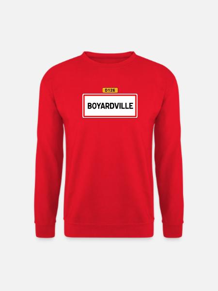 Boyardville D126 - Sweat-shirt Unisexe - rouge