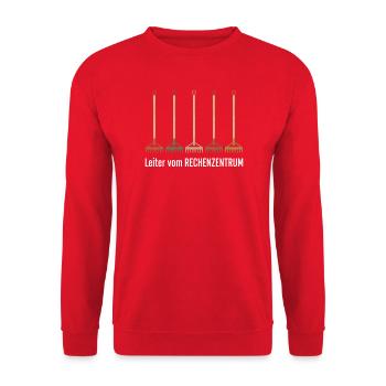 Rechenzentrum Gartenarbeit Landschftsgärtner - Unisex Pullover - Rot - Vorne - Alina (178cm) & Michal (187cm)