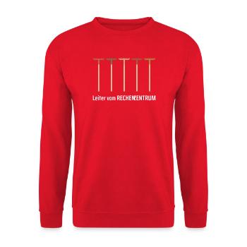 Leiter Vom Rechenzentrum Gartenarbeit Gärtner - Unisex Pullover - Rot - Vorne - Alina (178cm) & Michal (187cm)