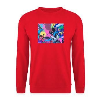 Hiphop - Sweat-shirt Unisexe - rouge - Devant - Alina (178cm) & Michal (187cm)