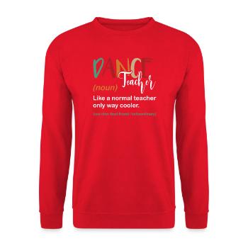 Tanzlehrer - Unisex Pullover - Rot - Vorne - Alina (178cm) & Michal (187cm)