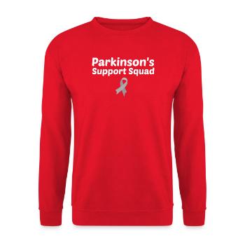 Parkinson-Unterstützungstrupp - Unisex Pullover - Rot - Vorne - Alina (178cm) & Michal (187cm)