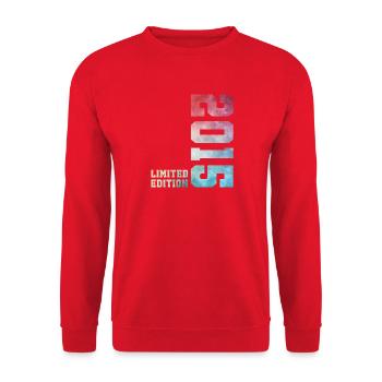 11. Geburtstag Limited Edition 2015 Jahrgang 2015 - Unisex Pullover - Rot - Vorne - Alina (178cm) & Michal (187cm)