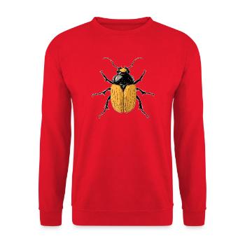 Chatte-coq, Mignon scarabée cerf, Scarabée rhinocéros, Insectes - Sweat-shirt Unisexe - rouge - Devant - Alina (178cm) & Michal (187cm)