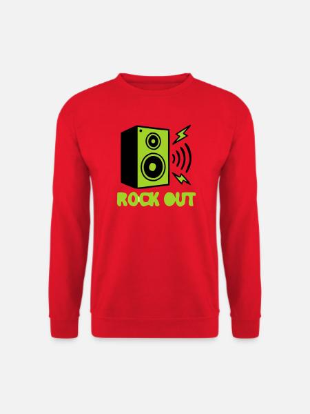 Rock Out Speaker Icon - Unisex Sweatshirt - red
