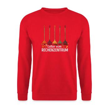 Rechenzentrum Gärtner Garten Gartenarbeit - Unisex Pullover - Rot - Vorne - Alina (178cm) & Michal (187cm)