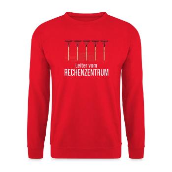 Rechenzentrum Gärtner Garten Gartenarbeit - Unisex Pullover - Rot - Vorne - Alina (178cm) & Michal (187cm)