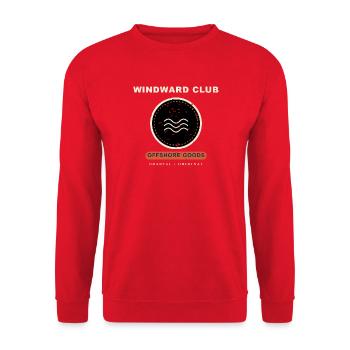 Windward Club - Unisex Pullover - Rot - Vorne - Alina (178cm) & Michal (187cm)