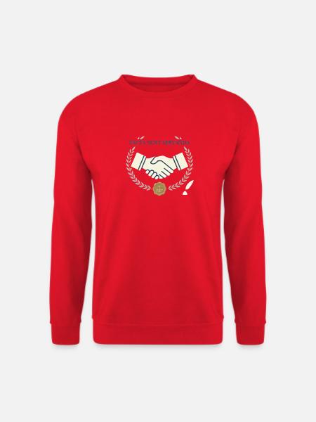 Pacta sunt servanda – Handschlag & Recht Wappen - Unisex Pullover - Rot