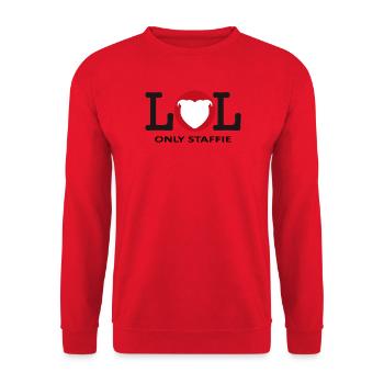 LOL tete de coeur - 028 - Sweat-shirt Unisexe - rouge - Devant - Alina (178cm) & Michal (187cm)